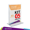 Kit 5 Display de Mesa T - A5 Vertical 21x15CM