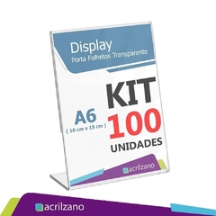 Display Acrilico Porta Retrato L A6 10x15 Kit/130