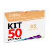 Display de parede - A5 Horizontal 21cmx14,80cm 50 unidades - comprar online