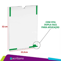Display Parede Aviso A4 23,5cmx32cm na internet