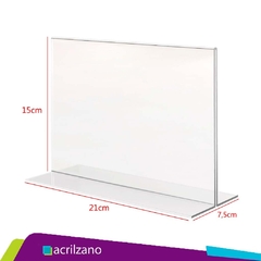 Kit 20 Display de Mesa T - A5 Horizontal 15x21CM - AZ Loja