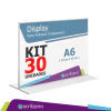 KIT 30 Display de Mesa T - A6 Horizontal 15x10CM