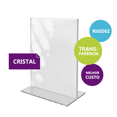 DISPLAY DE BANCADA T - A6 VERTICAL 10X15CM Kit/90 - AZ Loja