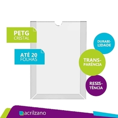 Display de Parede Simples Moldado Vertical A4 - 21x30CM Kit/30 na internet