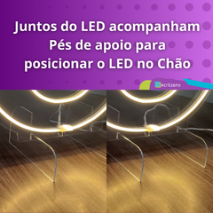 Imagem do Painel Led Neon Número 8 Branco Frio - Festas E Eventos 50cm Altura