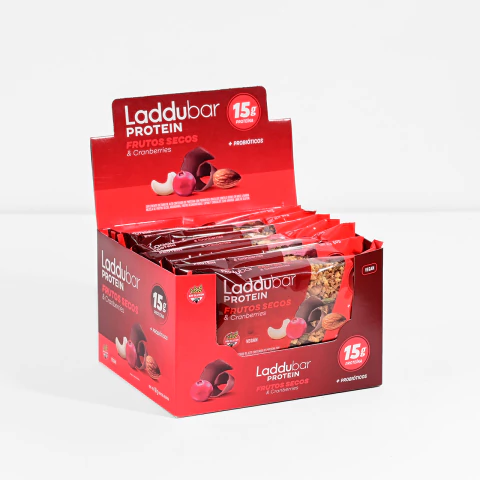 Laddubar Protein - Frutos Secos & Cranberries x10