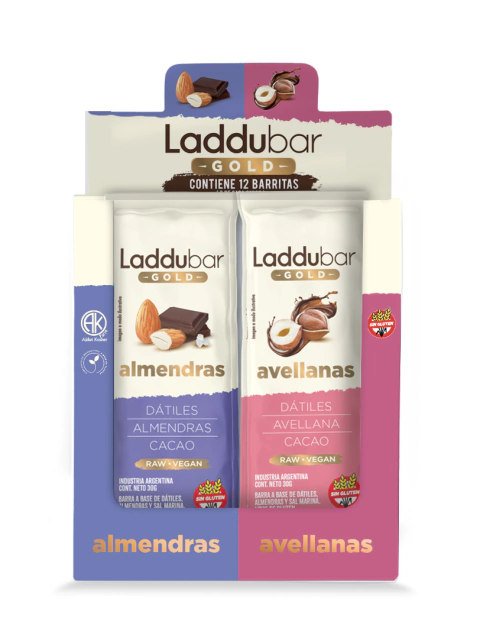 Laddubar Duo Avellanas + Almendras x12 - comprar online