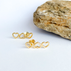 Ear cuff de coração liso - Tryashop Semijoias