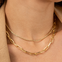 Chocker rope banho ouro 18k na internet