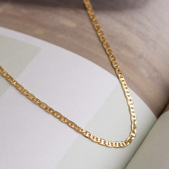 Corrente Piastrine Banhada a Ouro 18K Hipoalergênica 40cm - comprar online