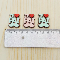 ADESIVO PET DIA DOS PAIS - TE AMO PAI - BANHO E TOSA (20 UNIDADES) - comprar online