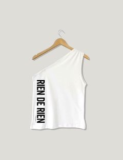 SLeeVeLeSS asimétrica Rien de rien blanc