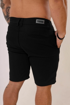 Imagem do Bermuda Masculina Sarja Detalhe De Pinças Frontal, Revesst Jeans. 0000056