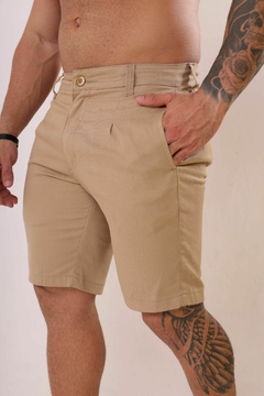 Bermuda Masculina Sarja Detalhe De Pinças Frontal, Revesst Jeans. 0000056 - comprar online