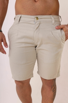 Bermuda Masculina Sarja Detalhe De Pinças Frontal, Revesst Jeans. 0000056 - comprar online