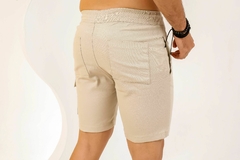Imagem do Short Mauricinho Sarja Detalhe De Bolso Cargo Revesst Jeans. 0000044