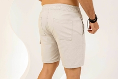Short Mauricinho Sarja Detalhe De Bolso Cargo Revesst Jeans. 0000044 na internet