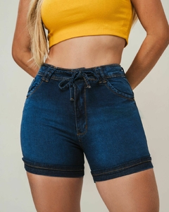 Short Jeans C/ Lycra, Cintura Alta Detalhe De Vies, Revesst Jeans - comprar online