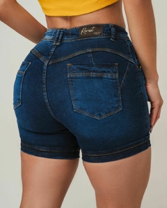 Short Jeans C/ Lycra, Cintura Alta Detalhe De Vies, Revesst Jeans na internet