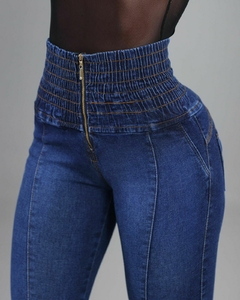 Calça Jeans Feminina Lipo Modeladora, Cós alto Empina Bumbum Strech Chapa Barriga, Revesst Jeans. 39904 - comprar online
