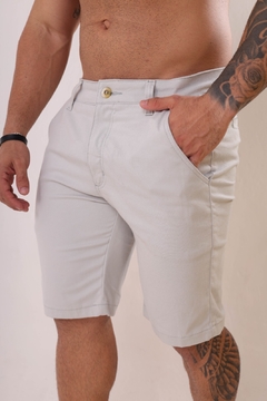 Bermuda Sarja Jeans Com Lycra Premium Masculino Social Diversas Cores, Revesst Jeans. 0000022 - Revesst Jeans