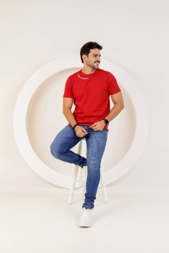 Calças Jeans Masculina Skinny Com Lycra, tradicional basica, Revesst jeans. 0000101 na internet