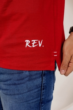 Camiseta Básica Estampa Revesst, Detalhe Fenda Fio 30.1 Premium Camisa Blusa Revesst Jeans. 0000403 - Revesst Jeans