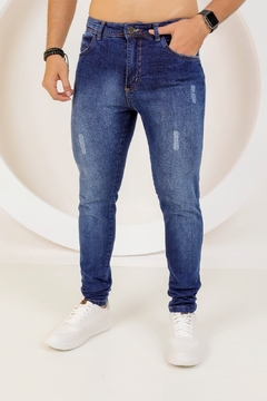 Calças Jeans Masculina Com Lycra, Detalhes Nos Bolsos. Revesst jeans 0000102