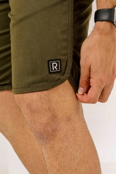Bermuda Sarja Masculina Com Lycra, Detalhe De Cos De Elastico Slim Bolso Embutido p ao gg, Revesst Jeans. 0000046 - loja online