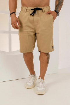 Bermuda Masculina Short Sarja Com Lycra, Com Detalhe De Cos De Elástico, Revesst Jeans. 0000023 na internet