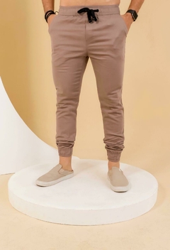 Calça Jogger Sarja Masculina Punho E Cos De Elastico Com Lycra, Revesst Jeans. 0000047