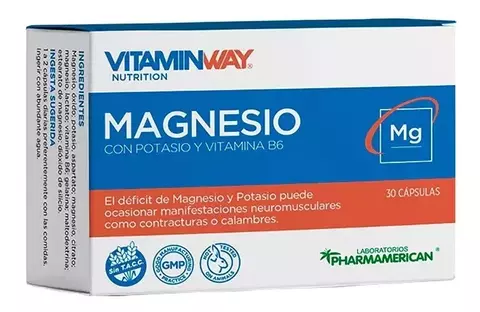 MAGNESIO CON POTASIO Y B6- VITAMINWAY - comprar online