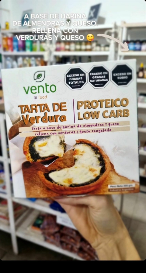 TARTA KETO DE VERDURA Y QUESO - VENTO