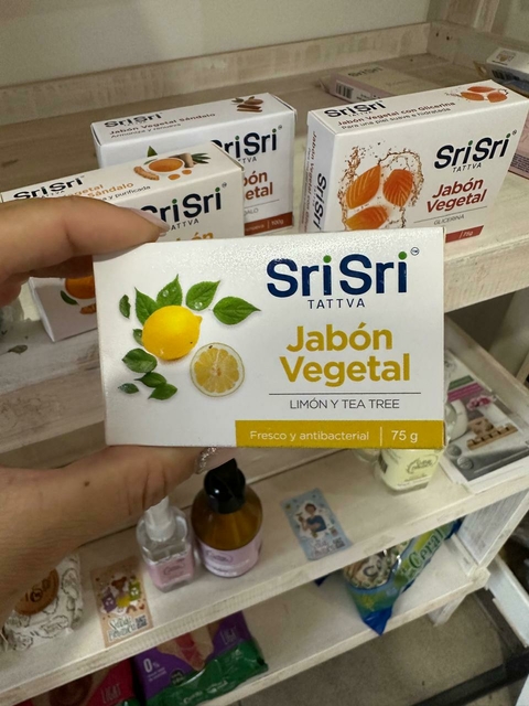 JABON VEGETAL DE LIMON Y TEA TREE X 75 GR - SRI SRI