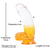 Jelly Cristal Dildo Diametro 5 - Luden