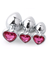 PLUG JOYA CORAZÓN FUCSIA TALLE S
