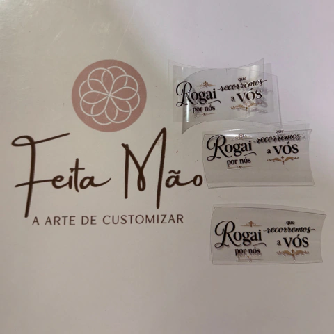 Adesivo Decoupagem Rogai por nós - Pcte 3un - comprar online