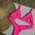 Biquíni Triângulo + Asa Delta Rosa Pink Texturizado