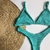 Biquíni Triângulo + Asa Delta Verde Água Texturizado - comprar online