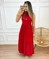 Vestido Cavado Estilo Zara com meia gola, em Malha Viscolycra Midi 442