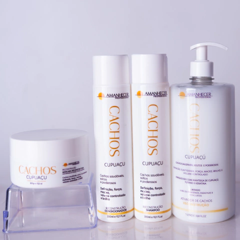 Kit Reconstrução Cupuaçu Shampoo, Condicionador e Máscara 300ml e Ativador de Cachos 1L - comprar online