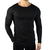 REMERA MANGA LARGA ELASTIZADA - NEGRO