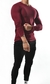 REMERA MANGA LARGA ELASTIZADA - BORDO - comprar online