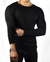 REMERA MANGA LARGA ELASTIZADA - NEGRO - comprar online