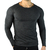 REMERA FOREST - NEGRO MELANGE en internet