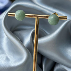 BRINCO BOLA 10MM- QUARTZO VERDE - comprar online