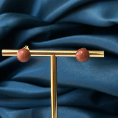 BRINCO BOLA 8MM- PEDRA DO SOL - comprar online