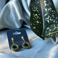 BRINCO ARGOLA (OURO)- JADEÍTA - comprar online