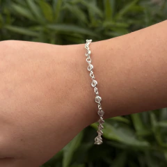PULSEIRA PRATA 925 - CRISTAL SEGUINTES na internet