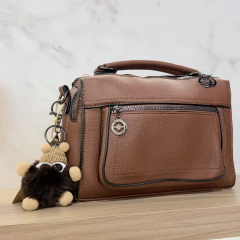 BOLSA SAFIRASOL COM CHAVEIRO MARROM na internet